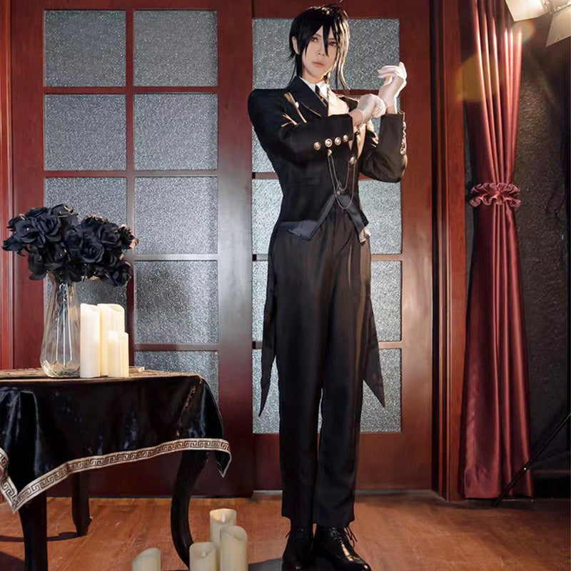 Black Butler Sebastian Michaelis Cosplay Costume Winkcosplay