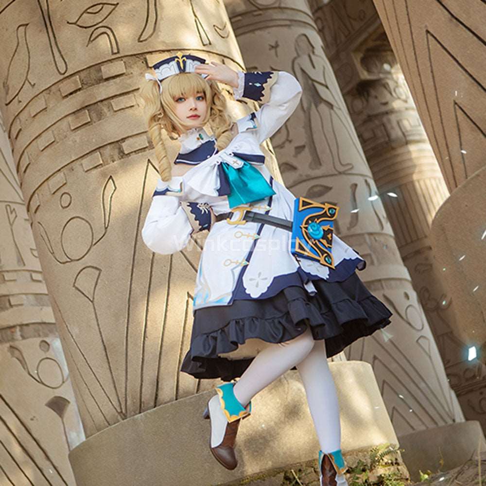 Barbara from Genshin Impact Halloween Cosplay Costume Winkcosplay