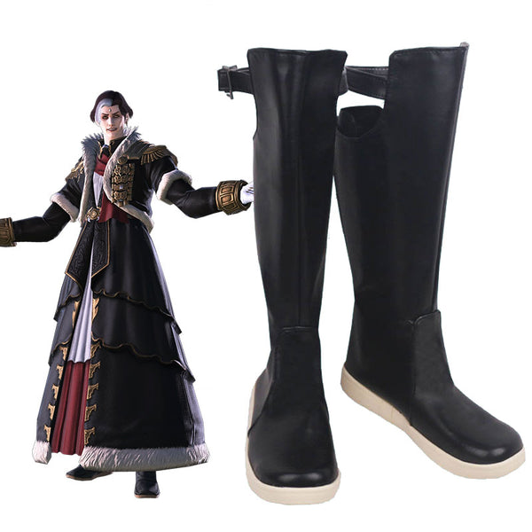 Final Fantasy XIV FF14 Emet-Selch Hades Solus zos Galvus Shoes Cosplay Boots