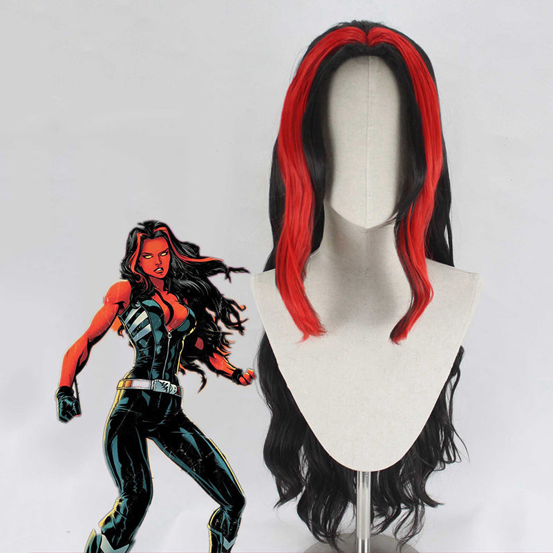Marvel Comics Red She-Hulk Elizabeth Ross Cosplay Wig