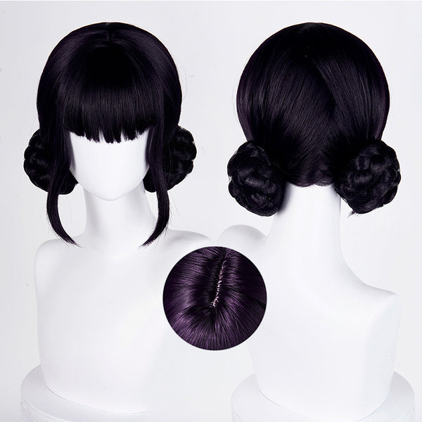 KPop Killer Z Black Purple Cosplay Wig