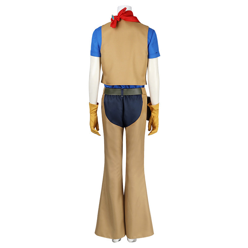 Aldult Size Princess Peach: Showtime! Cowgirl Peach Cosplay Costume