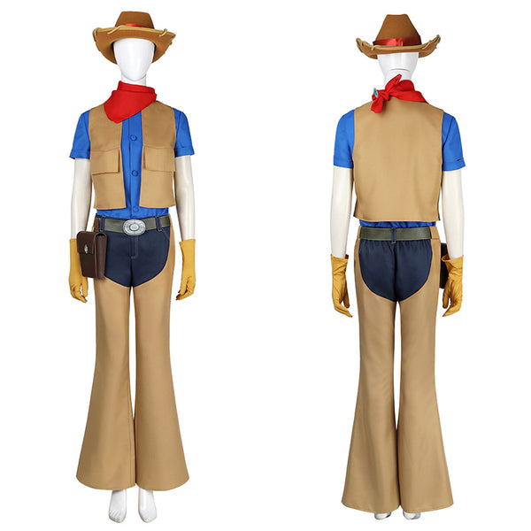 Aldult Size Princess Peach: Showtime! Cowgirl Peach Cosplay Costume