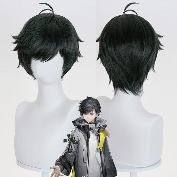 Arknights: Endfield Male Endministrator Dark Green Cosplay Wig