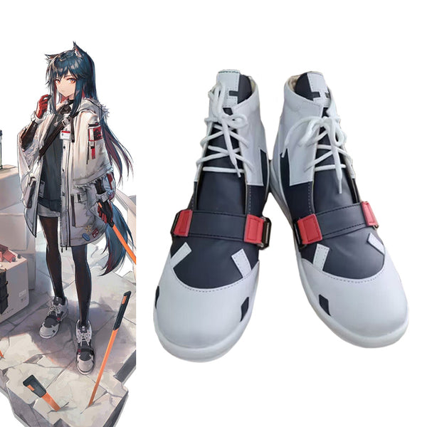 Arknights Winter Messanger Texas Cosplay Shoes