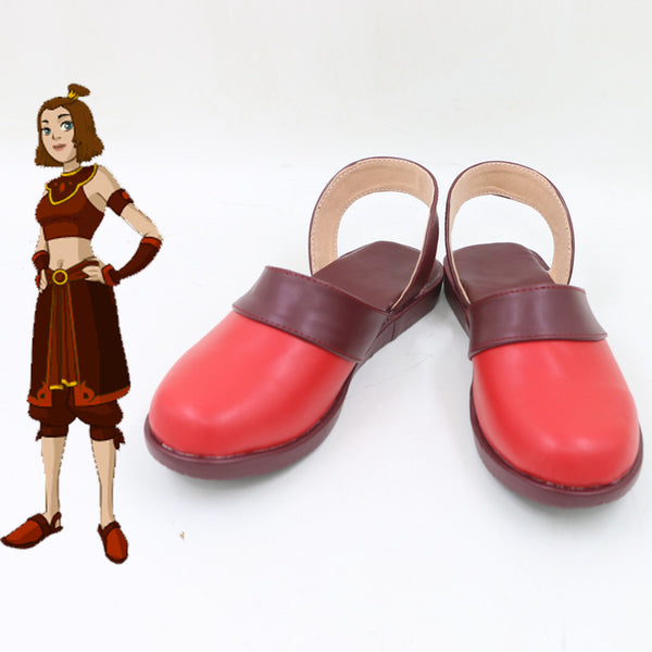 Avatar: The Last Airbender Suki Cosplay Shoes