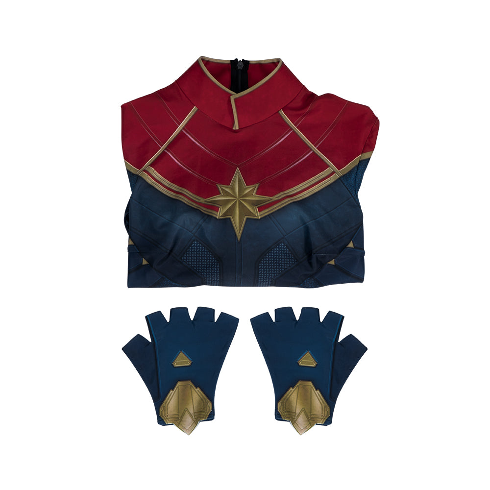 Captain Marvel 2 The Marvels Carol Danvers Battle Uniform Cosplay Costume