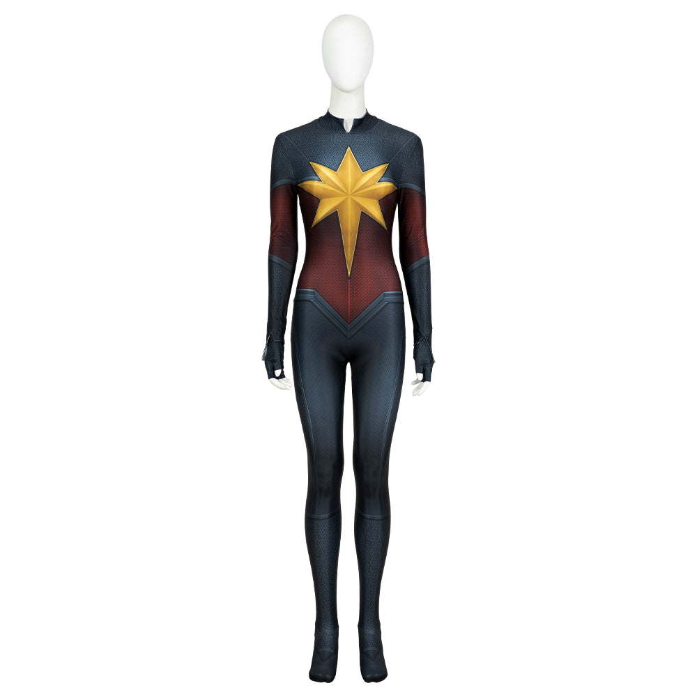 Captain Marvel 2 The Marvels Carol Danvers Team Uniform Cosplay Costume