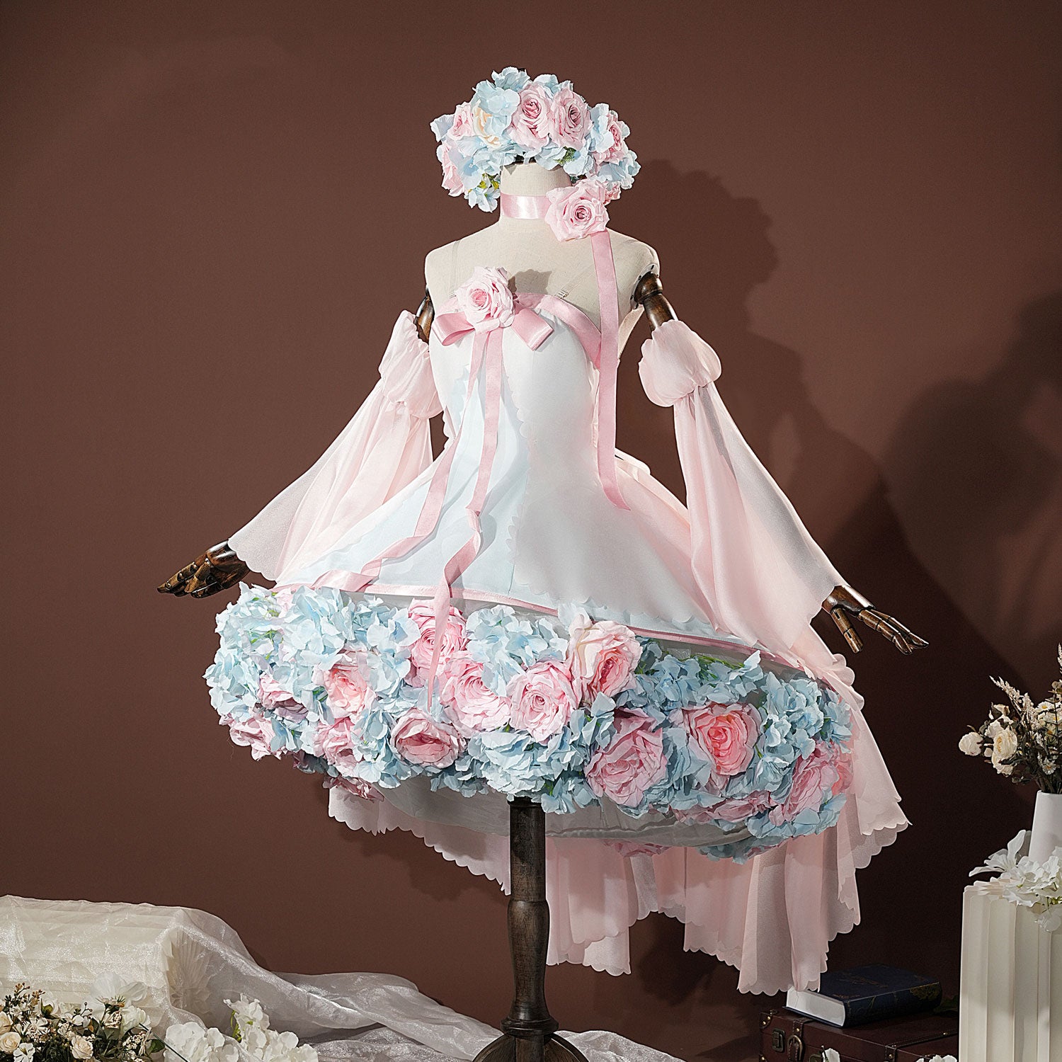 Cardcaptor Sakura Clear Card Sakura Kinomoto Floswer Set Flower Fairy Cosplay Costume