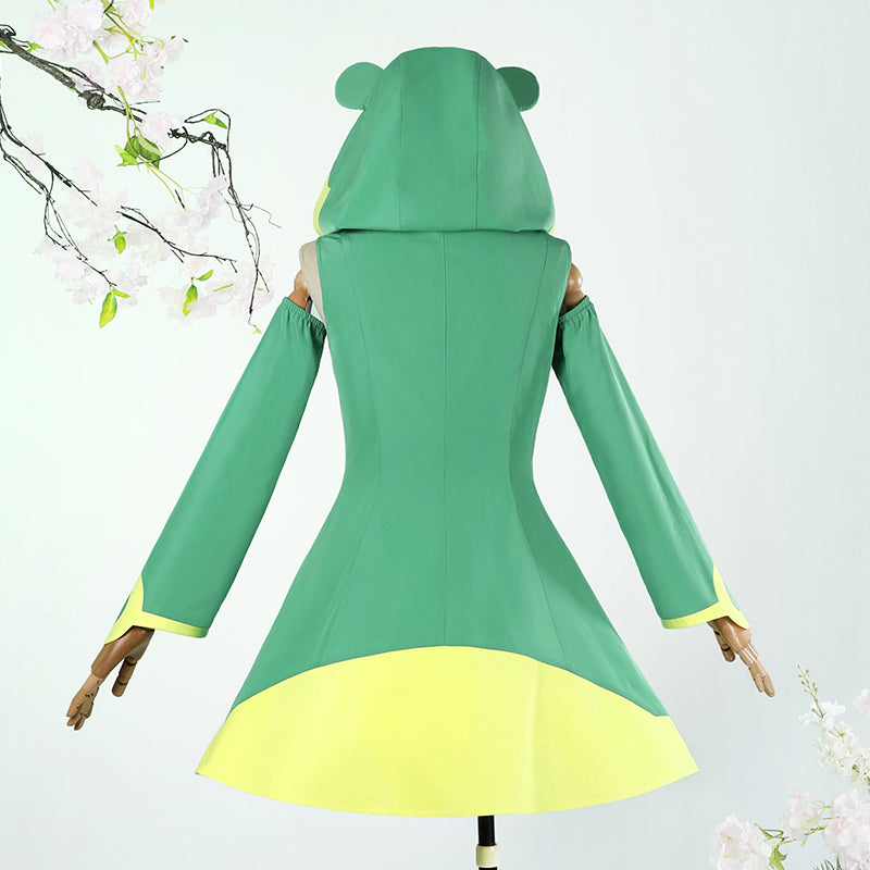 Cardcaptor Sakura Clear Card Sakura Kinomoto Frog Raincoat Cosplay Costume