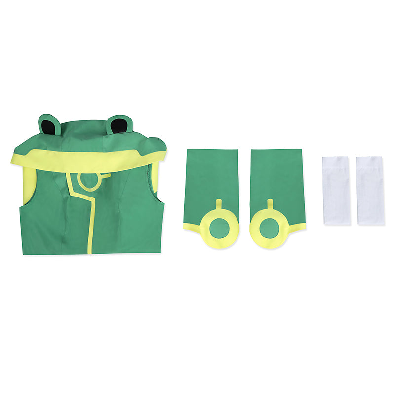 Cardcaptor Sakura Clear Card Sakura Kinomoto Frog Raincoat Cosplay Costume