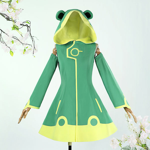Cardcaptor Sakura Clear Card Sakura Kinomoto Frog Raincoat Cosplay Costume