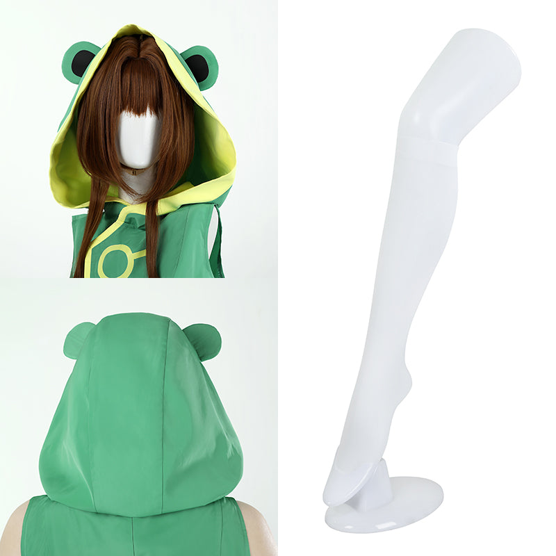 Cardcaptor Sakura Clear Card Sakura Kinomoto Frog Raincoat Cosplay Costume