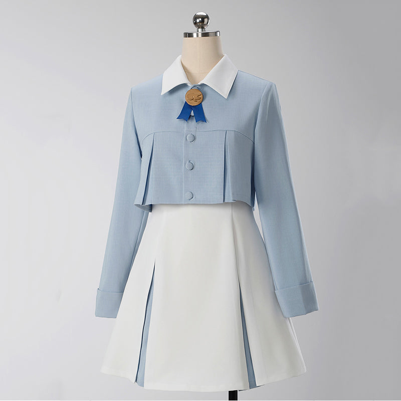 Cardcaptor Sakura Sakura Kinomoto Blue White Dating Clothes Cosplay Costume