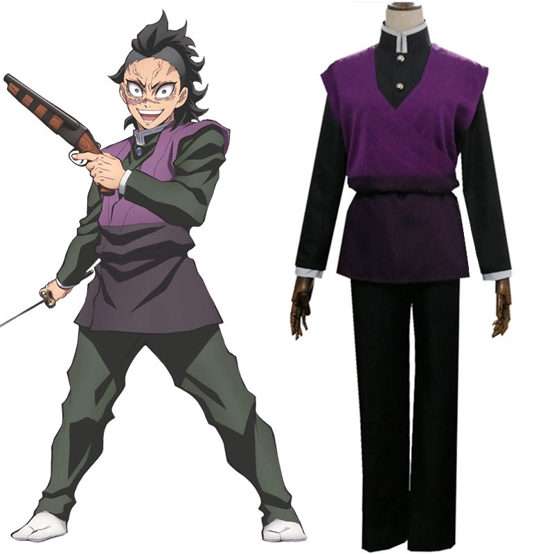 Demon Slayer: Kimetsu No Yaiba Genya Shinazugawa B Edition Cosplay Costume