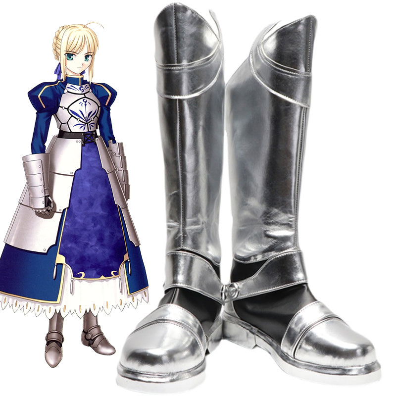 Fate Stay Night Saber Artoria Pendragon Shoes Cosplay Boots