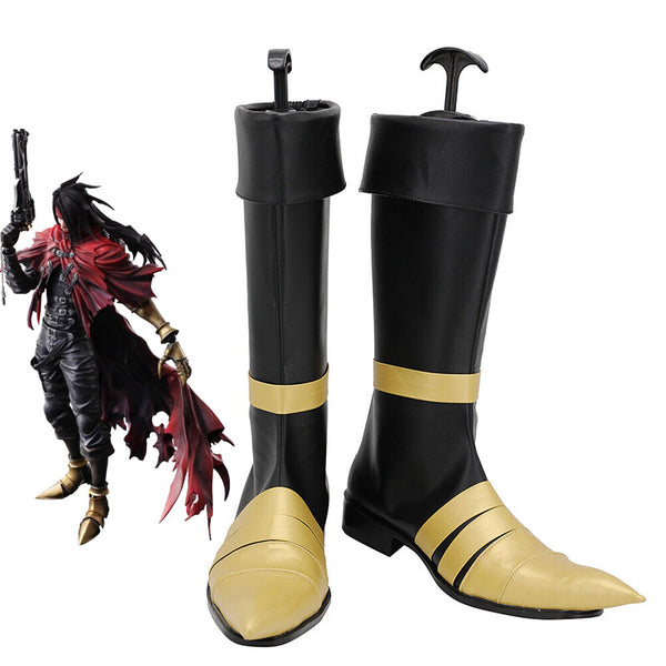 Final Fantasy VII FF7 Vincent Valentine Shoes Cosplay Boots