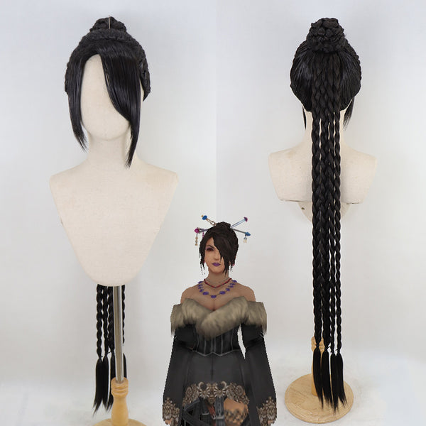Final Fantasy X FFX Lulu Cosplay Wig