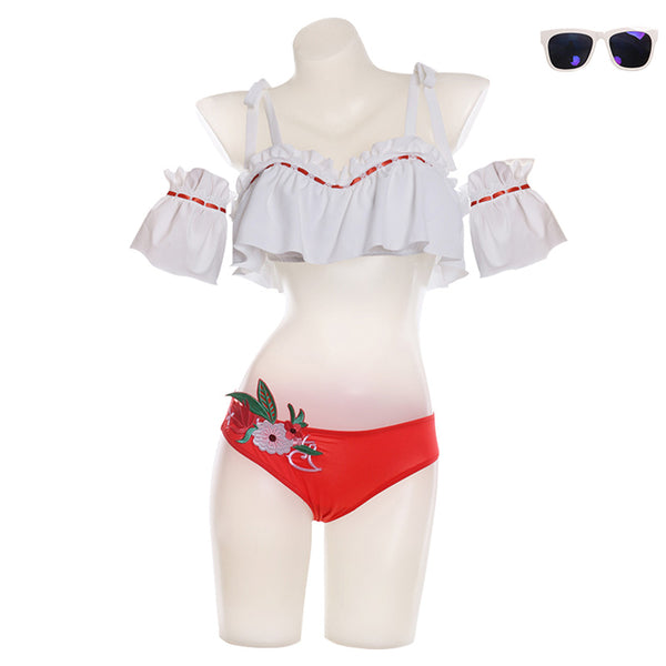 Final Fantasy XIV FF14 Endless Summer Attire Swimsuit Cosplay Costume