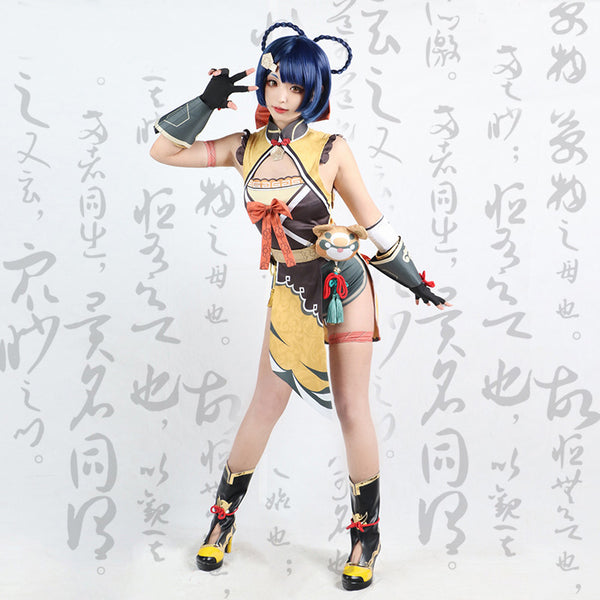 Genshin Impact Xiangling Halloween Cosplay Costume