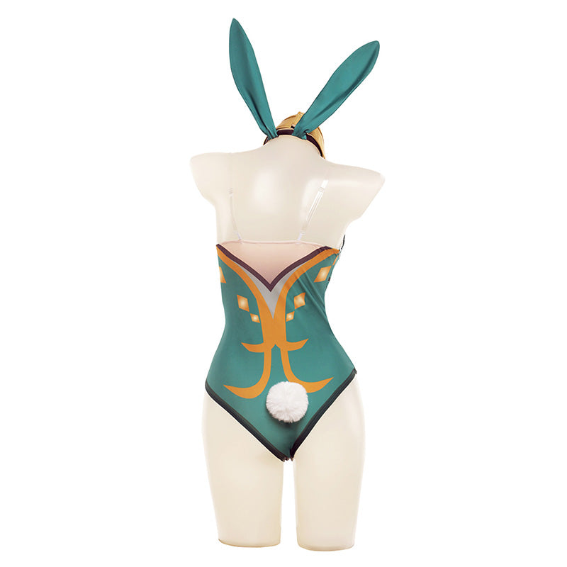 Genshin Impact A Sobriquet Under Shade Lisa Bunny Girl Cosplay Costume