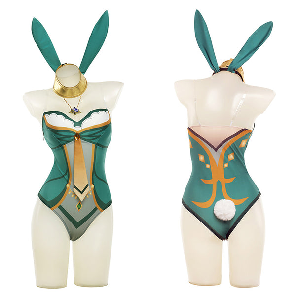 Genshin Impact A Sobriquet Under Shade Lisa Bunny Girl Cosplay Costume