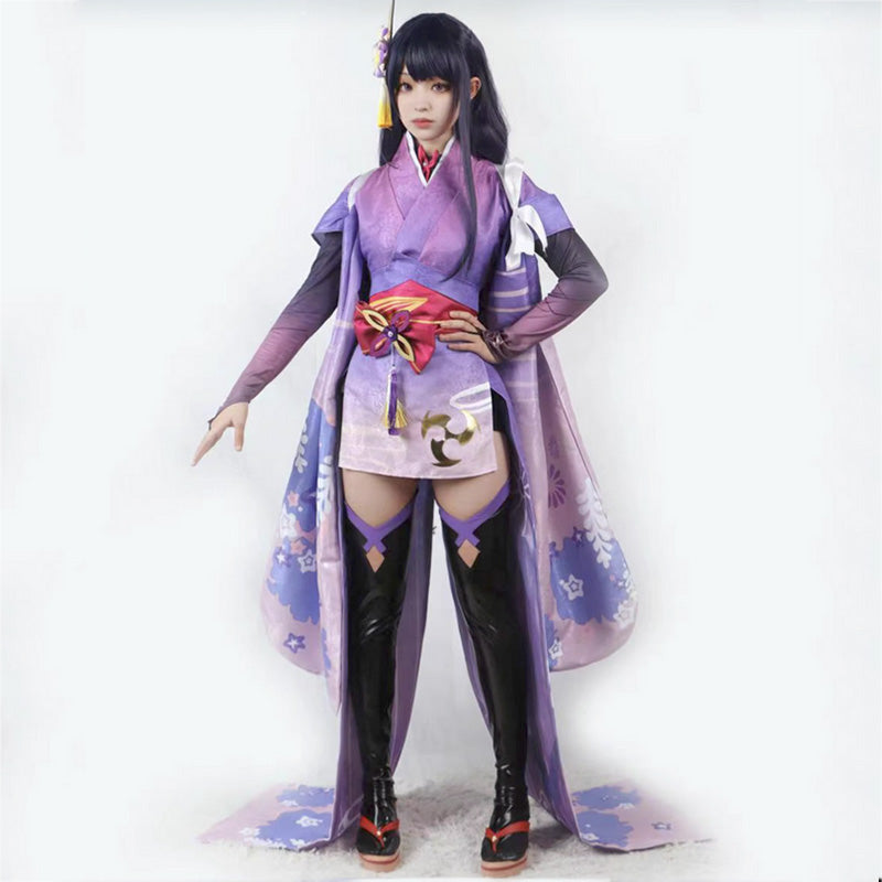 Genshin Impact Baal Raiden Ei Kimono Cosplay Costume