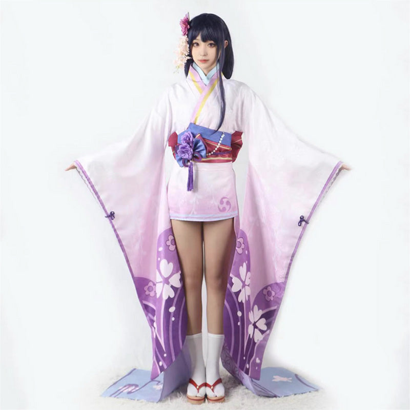 Genshin Impact Baal Raiden Makoto Kimono Cosplay Costume