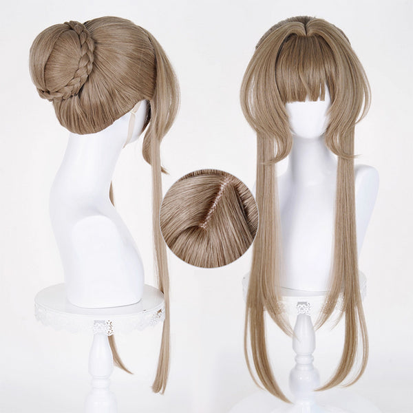 Genshin Impact Eleven Fatui Harbingers Marionette Sandrone Cosplay Wig