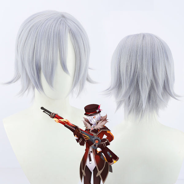 Genshin Impact Fatui Skirmisher Pyroslinger Bracer Cosplay Wig