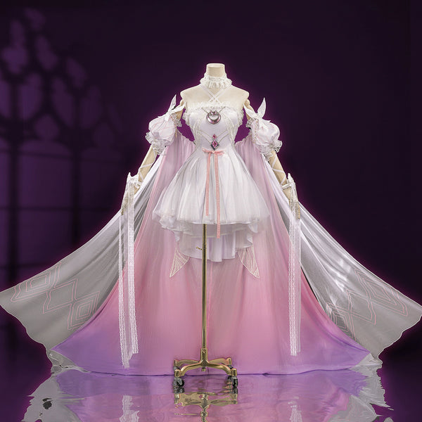 Genshin Impact Fes the Eleven Fatui Harbingers Damselette Columbina The Maiden Cosplay Costume