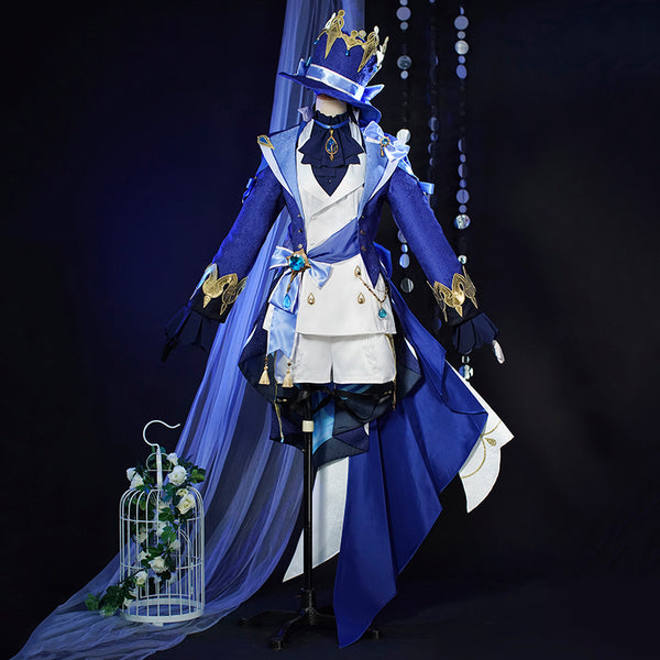 Genshin Impact Fontaine Hydro Archon Focalors Furlna Cosplay Costume SR