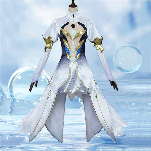 Genshin Impact Fontaine Hydro Archon Focalors God of Justice Furlna Cosplay Costume