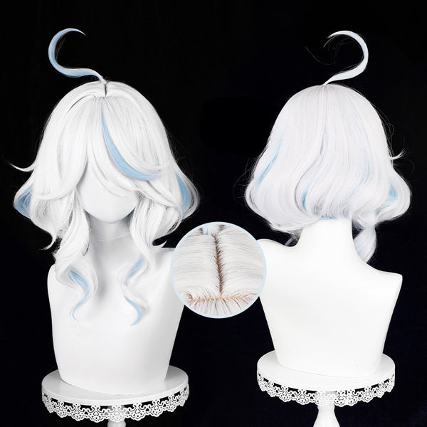 Genshin Impact Fontaine Hydro Archon Focalors God of Justice Furlna Short Wig Cosplay Wig