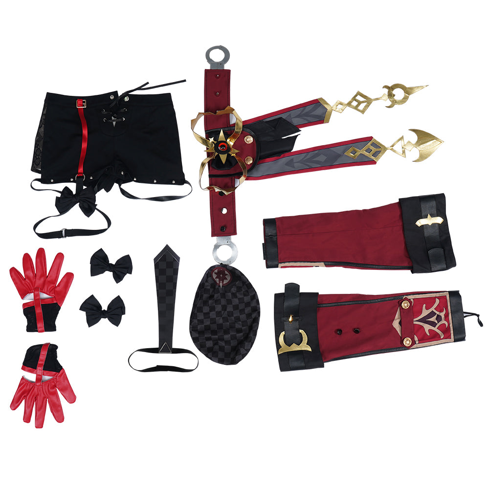 Genshin Impact Goth Girl Daily Meropide "M" Cosplay Costume