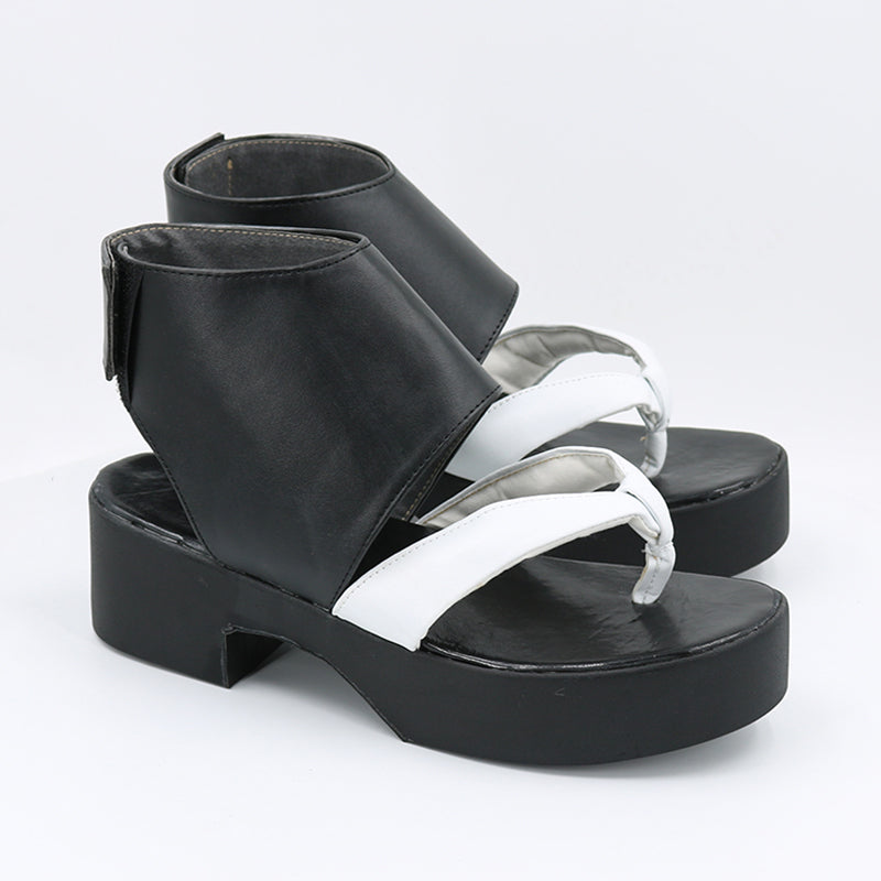 Genshin Impact Kaedehara Kazuha Black Cosplay Shoes