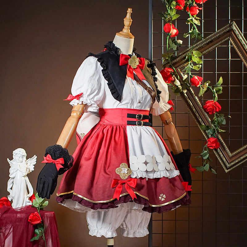 Genshin Impact Klee Blossoming Stralight New Skin Outfit Little Witch Cosplay Costume