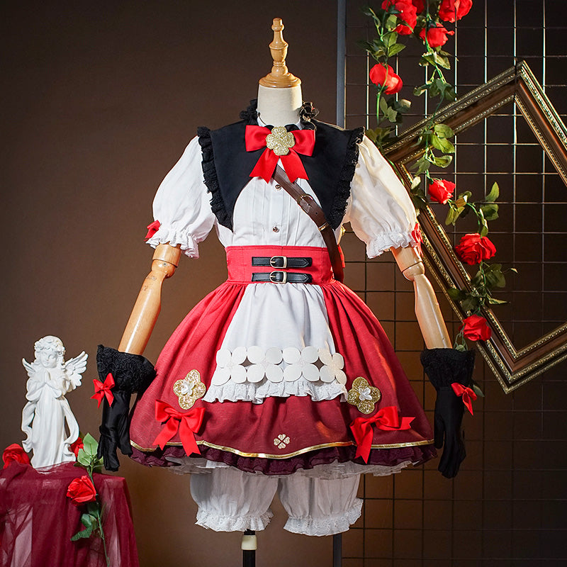 Genshin Impact Klee Blossoming Stralight New Skin Outfit Little Witch Cosplay Costume