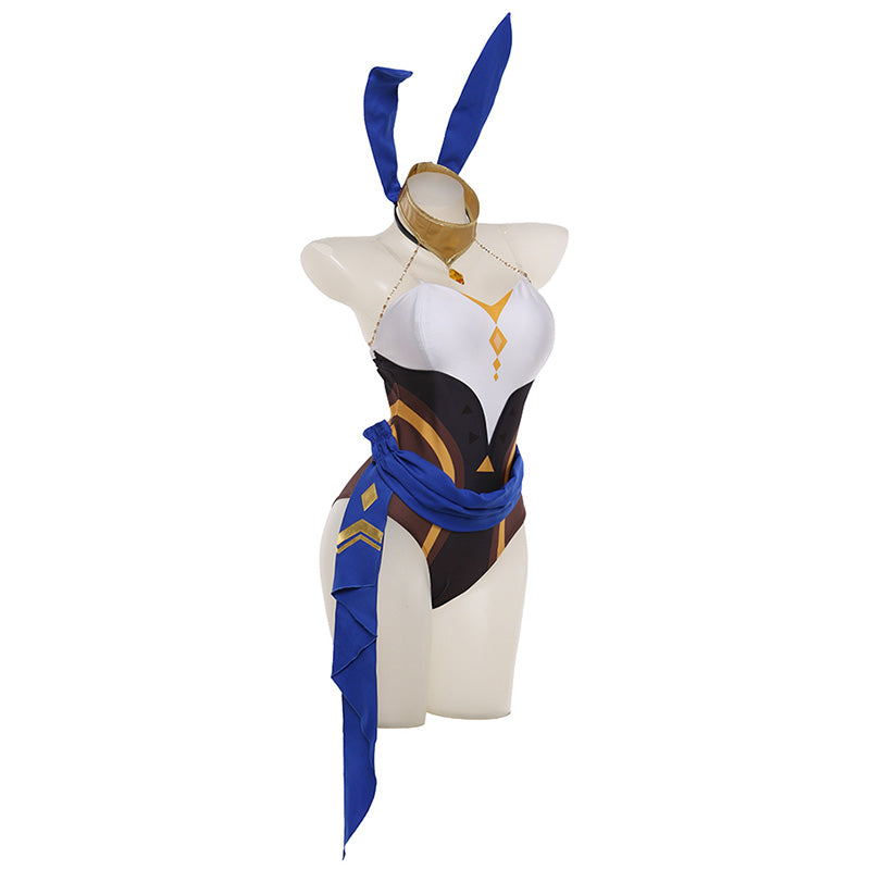 Genshin Impact Layla Bunny Girl Cosplay Costume