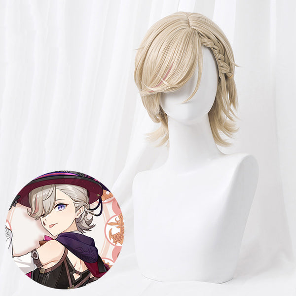 Genshin Impact Lyney Cosplay Wig