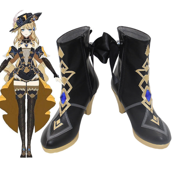 Genshin Impact Navia Cosplay Shoes