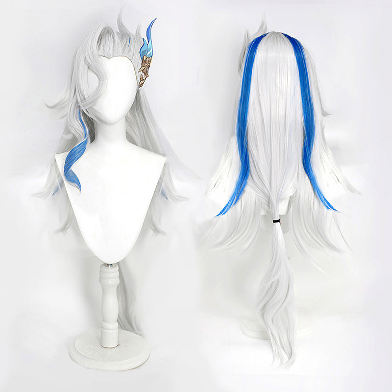 Genshin Impact Neuvillette Cosplay Wig