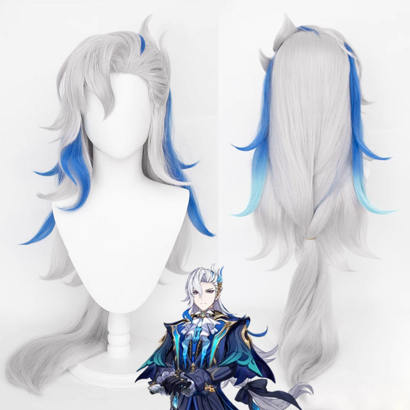 Genshin Impact Neuvillette Cosplay Wig