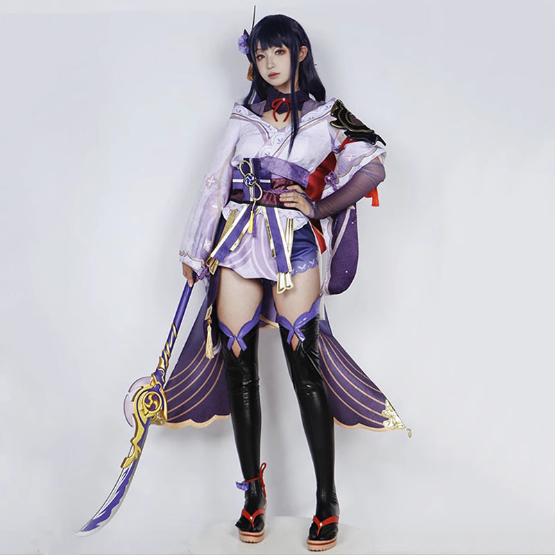 Genshin Impact Raiden Shogun Baal Cosplay Costume New Edition Cosplay Costume