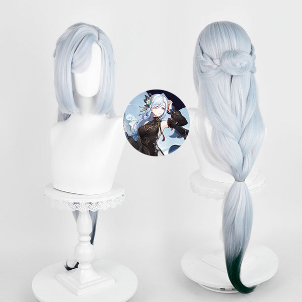 Genshin Impact Shenhe Frostflower Dew Cosplay Wig