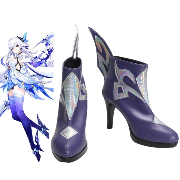 Genshin Impact Skirk Cosplay Shoes