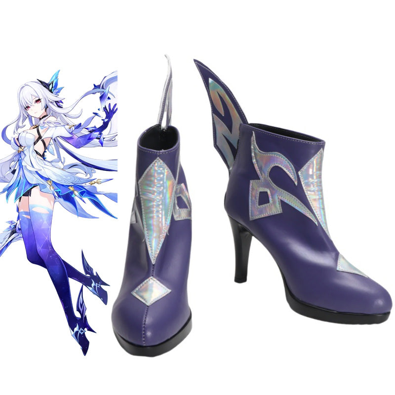 Genshin Impact Skirk Cosplay Shoes