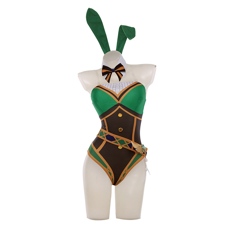 Genshin Impact Venti Bunny Girl Cosplay Costume