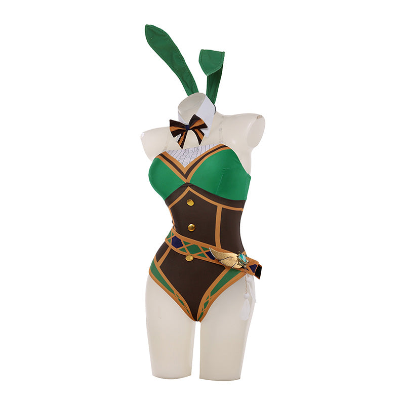 Genshin Impact Venti Bunny Girl Cosplay Costume