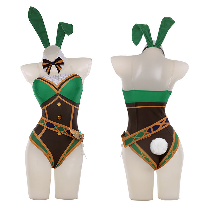 Genshin Impact Venti Bunny Girl Cosplay Costume